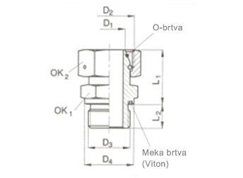 Adaptateur à vis B-EGE-M-WD