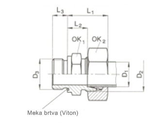 Uvrtni priključci B-GE-M-WD