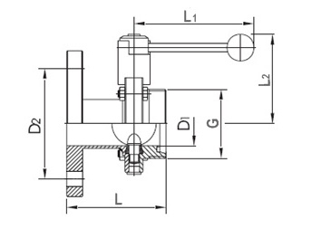 Disc valve DIN-GF-ND10