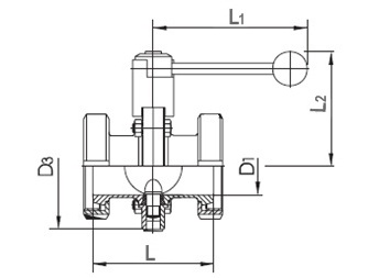 Disc valve DIN-GG