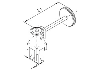 Asa para válvula con tornillo