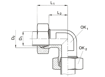 Equal elbow couplings B-W